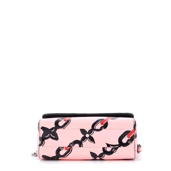 Louis Vuitton chain Twist Handbag Limited Edition Print Epi Leather MM Pink - Picture 4 of 8